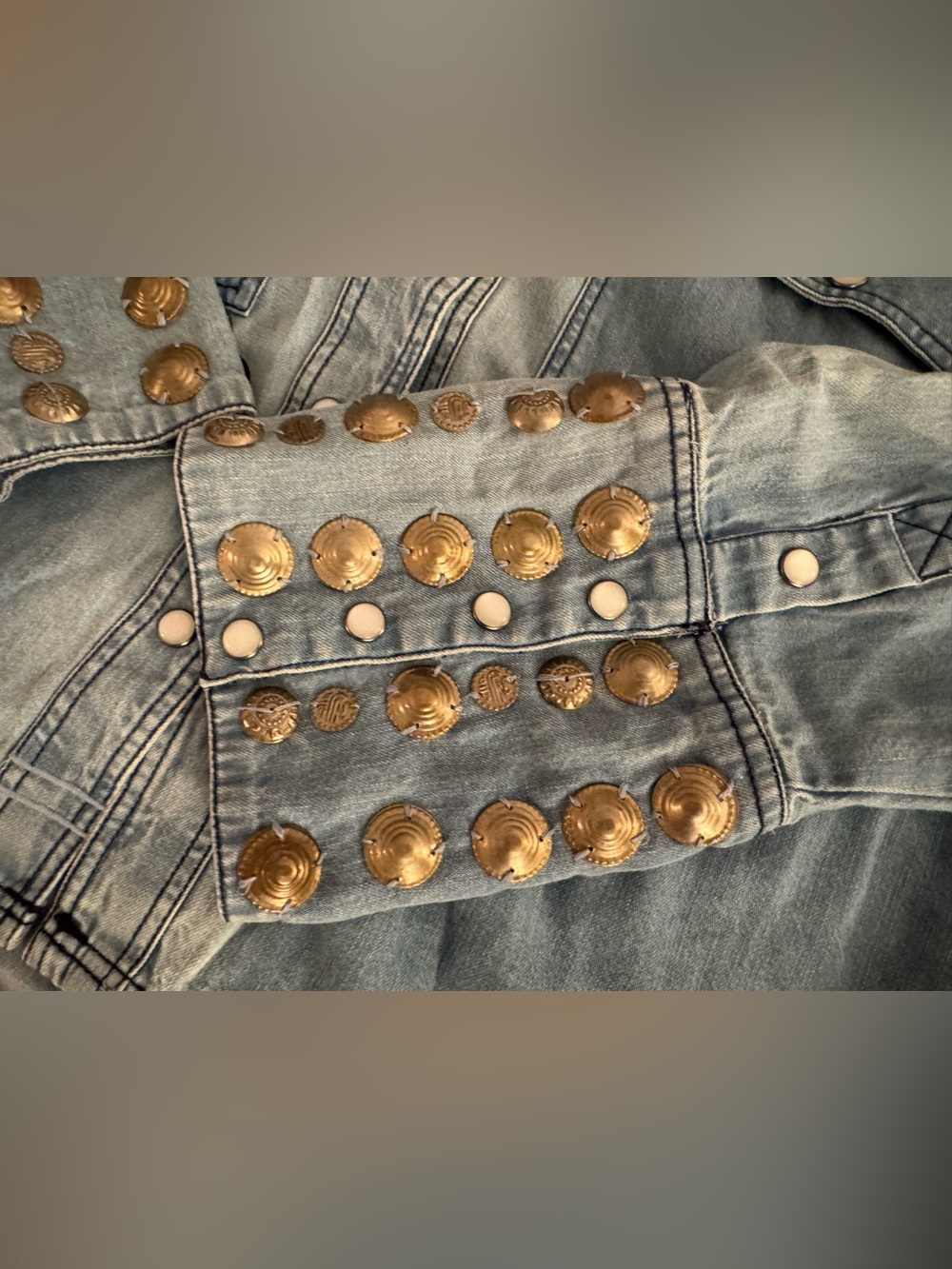 NWT- Free People - Austin Denim Top - Medium - Picture 7 of 11
